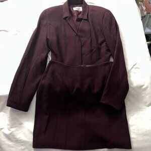 Vintage Wool Skirt Suit Made in Canada Beechers Brook Size 10